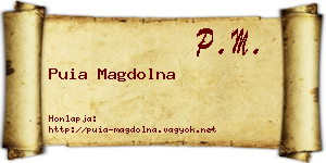 Puia Magdolna névjegykártya